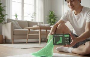 Pie a medida con un solo toque