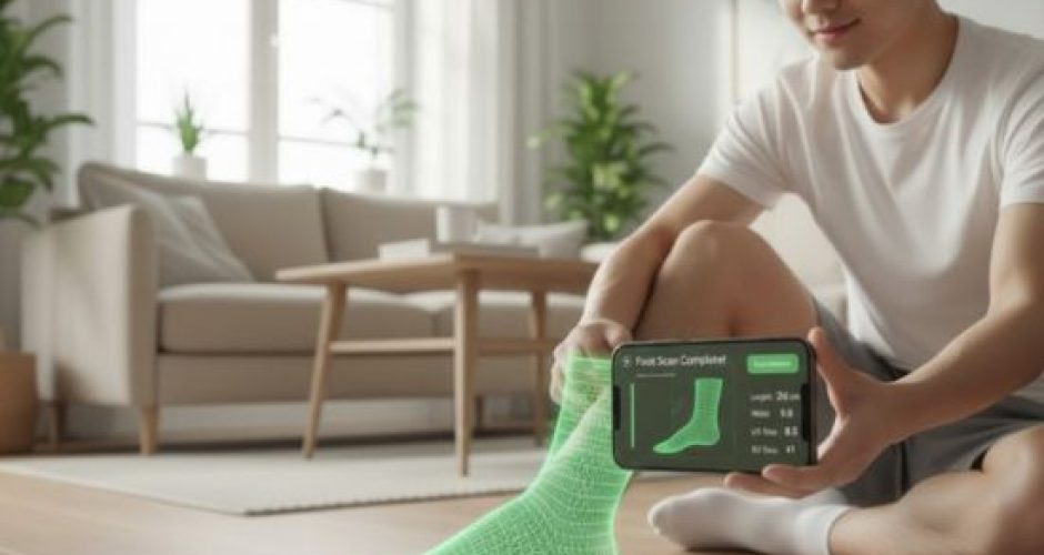 Custom foot with a single touch