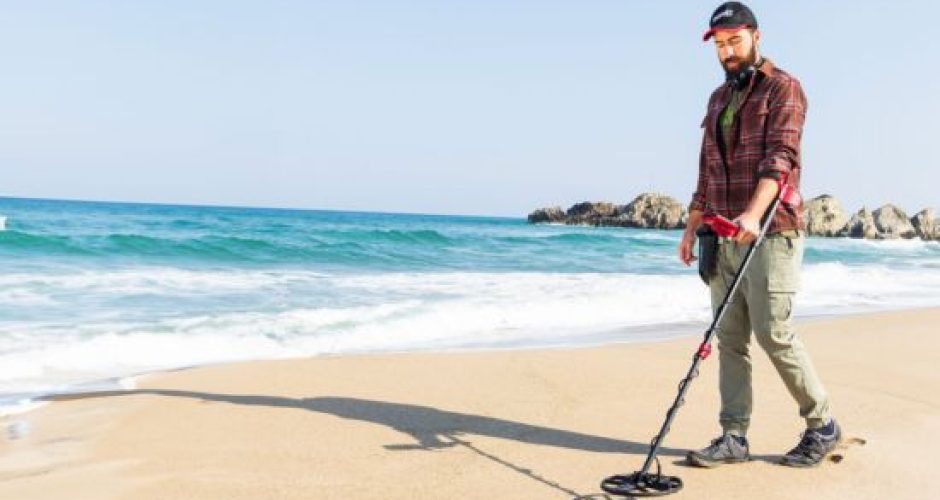 Explore and find treasure with a metal detector