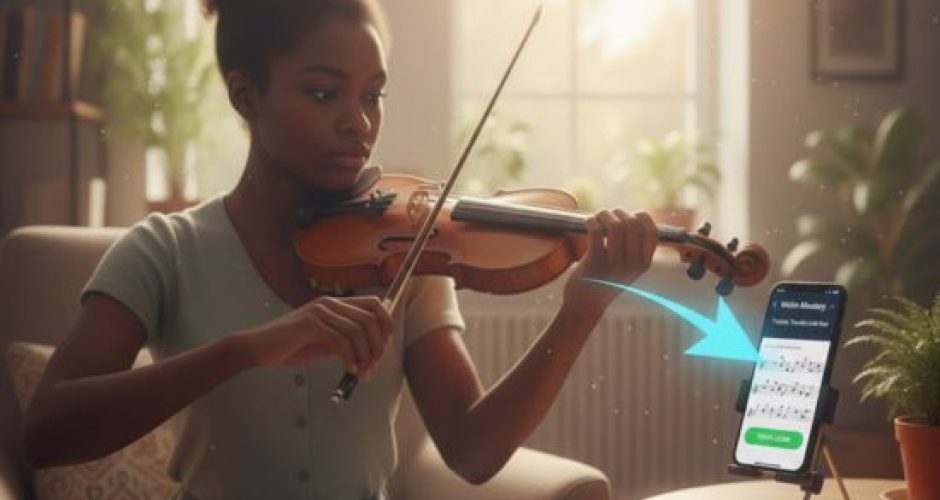 How to learn to play the violin with an app